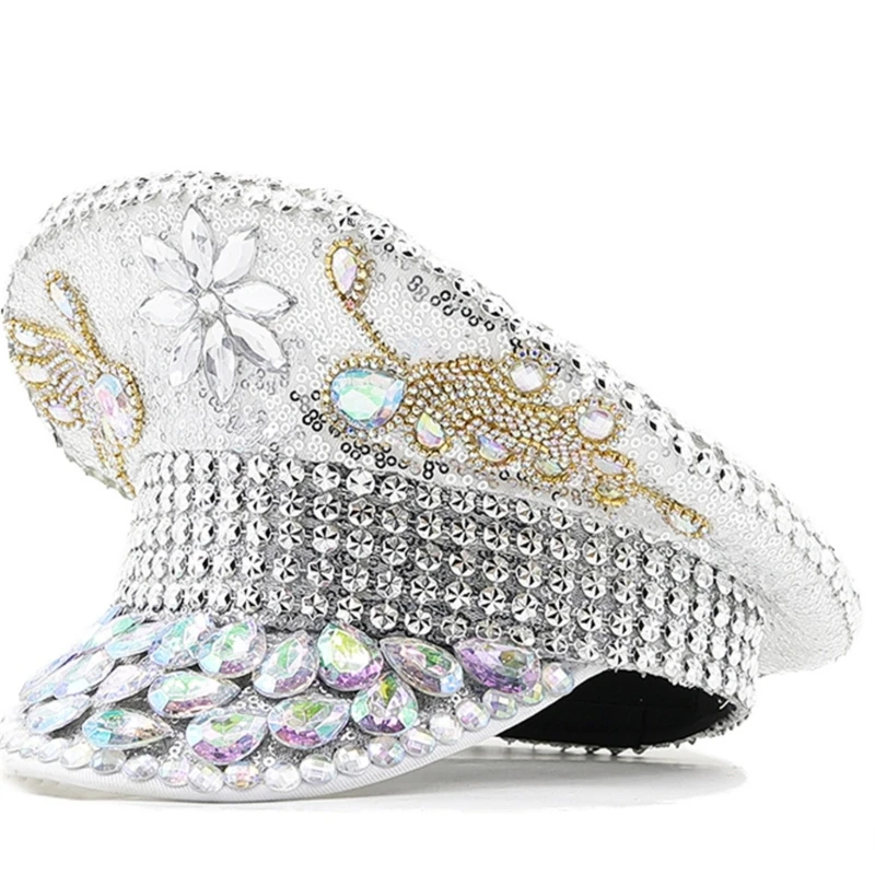 

New Female Hat Wedding Party Glitter Captain Bachelorette Party Hat