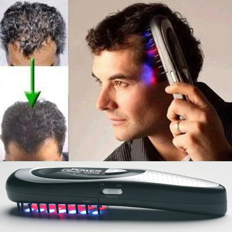 Infrared Massage Laser Electric Comb Hair Growth Care Anti Hair Loss Treatment Regrowth Restoration Brush