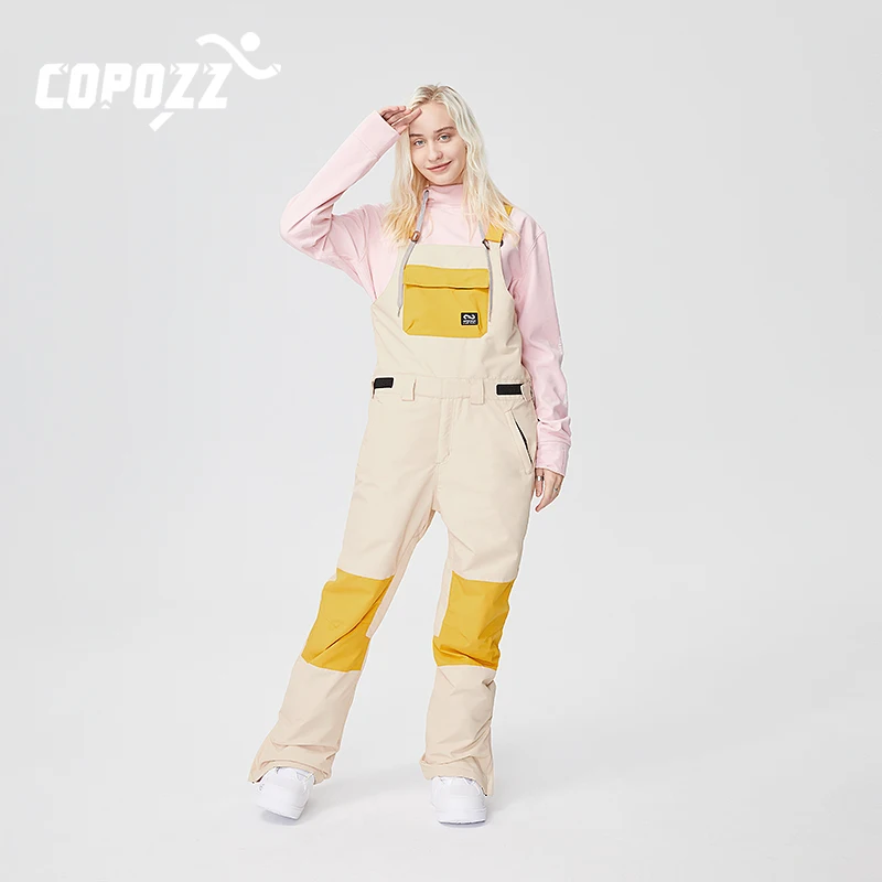 Copozz Mannen Vrouwen Ski Broek Winddicht Waterdicht Bib Overalls