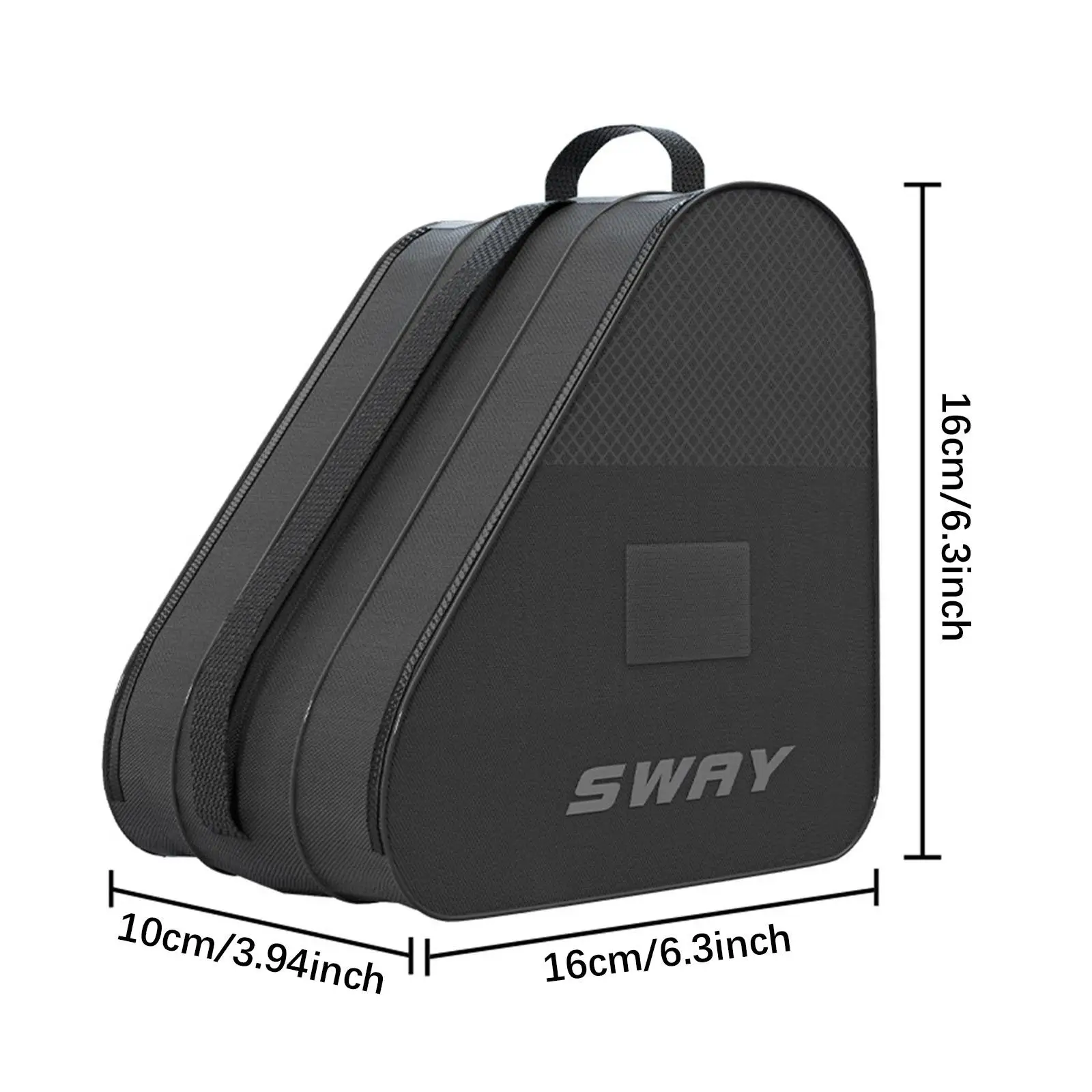 Ice Skates Storage Bag Inline Skate Bag Top Handle Waterproof Versatile Breathable Accessory with Adjustable Shoulder Strap