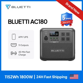 BLUETTI AC180 Portable Power Station – 1800W 1152Wh 1