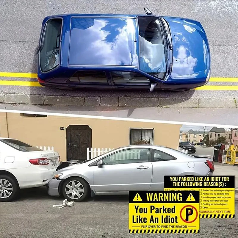 Parking Violation Cards 50 Pieces Bad Parking Cards Multi Violation Reasons