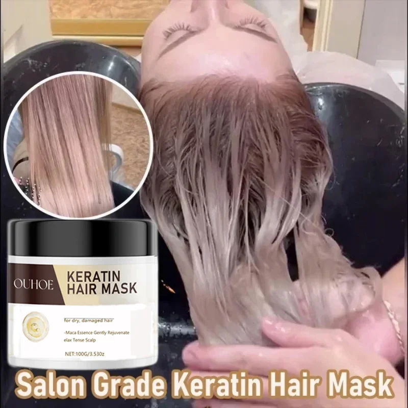 Hair Care Products Hair Mask Keratin Natural Repair Magical Hair Mask Prevent Dryness Split Ends Repair Damage Frizz Tangles Soft Smooth Care