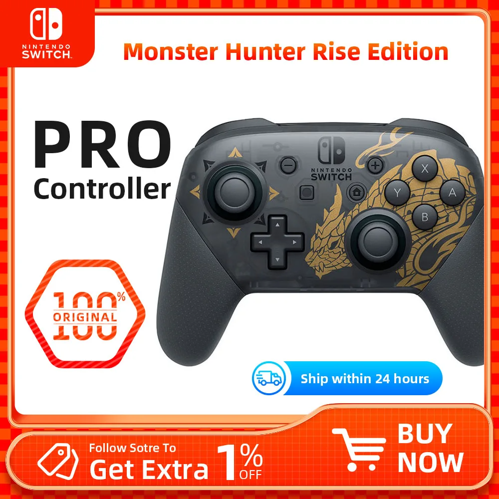 Monster Hunter Nintendo Switch Rechargeable Pro Controller