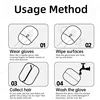 2025Pet Grooming Glove Double Sided Hair Removal Glove for Cats Dogs Bathing Cleaning Carpet Sofa Portable Washable PetAccessory 5