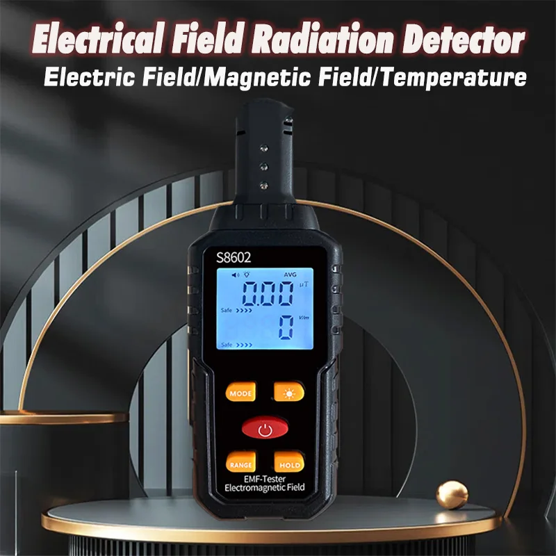 

S8602 3 in 1 Electromagnetic Field Radiation Detector Portable EMF Tester for Home EMF Detector Ghost Hunting Equipmetent