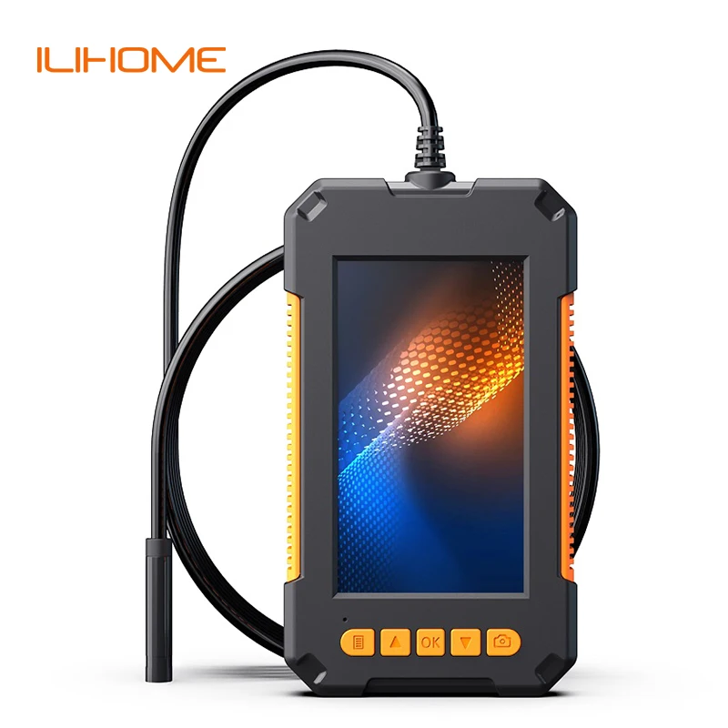 4.3" IPS Screen Industrial Endoscope Camera HD1080P Single Dual Lens Inspection Borescope IP68 Waterproof LEDs 2600mAh Battery 1