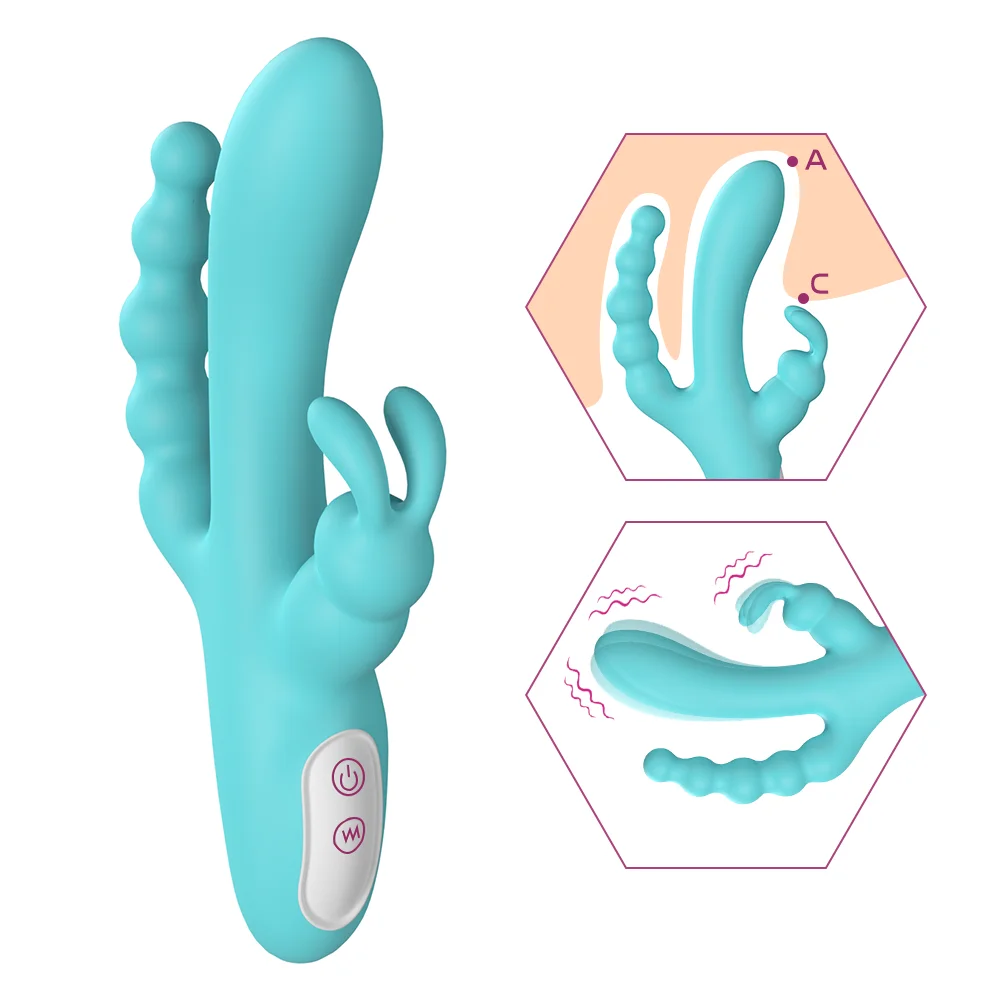 Spot Clitoris G 3 in 1 Klitoris-Dildo-Vibrator für Frauen, Motor-Kaninchen-Vibrator-Stimulator, 9 Modi, Sexspielzeug, Fema_voghion.com