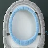 Winter Warm Toilet Seat Cover Mat Bathroom Toilet Pad Cushion with Handle Thicker Soft Washable Closestool Warmer Accessories 4