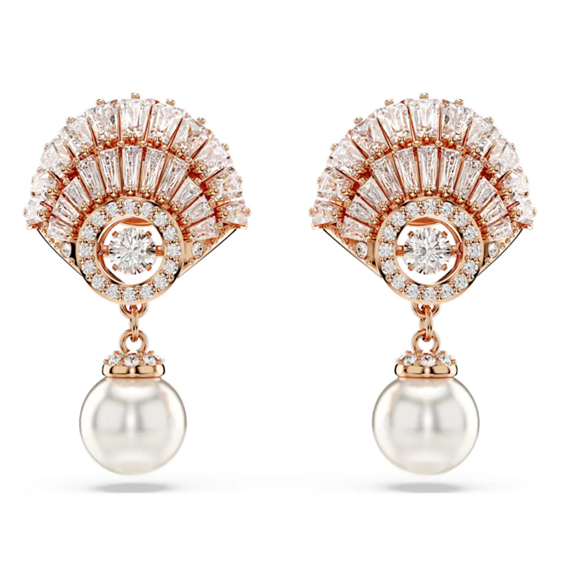 2024 Original Earrings Austrian Crystal Geometry Luxury Exquisite Jewelry High Quality Glamour XFU for Women Earring With Logo