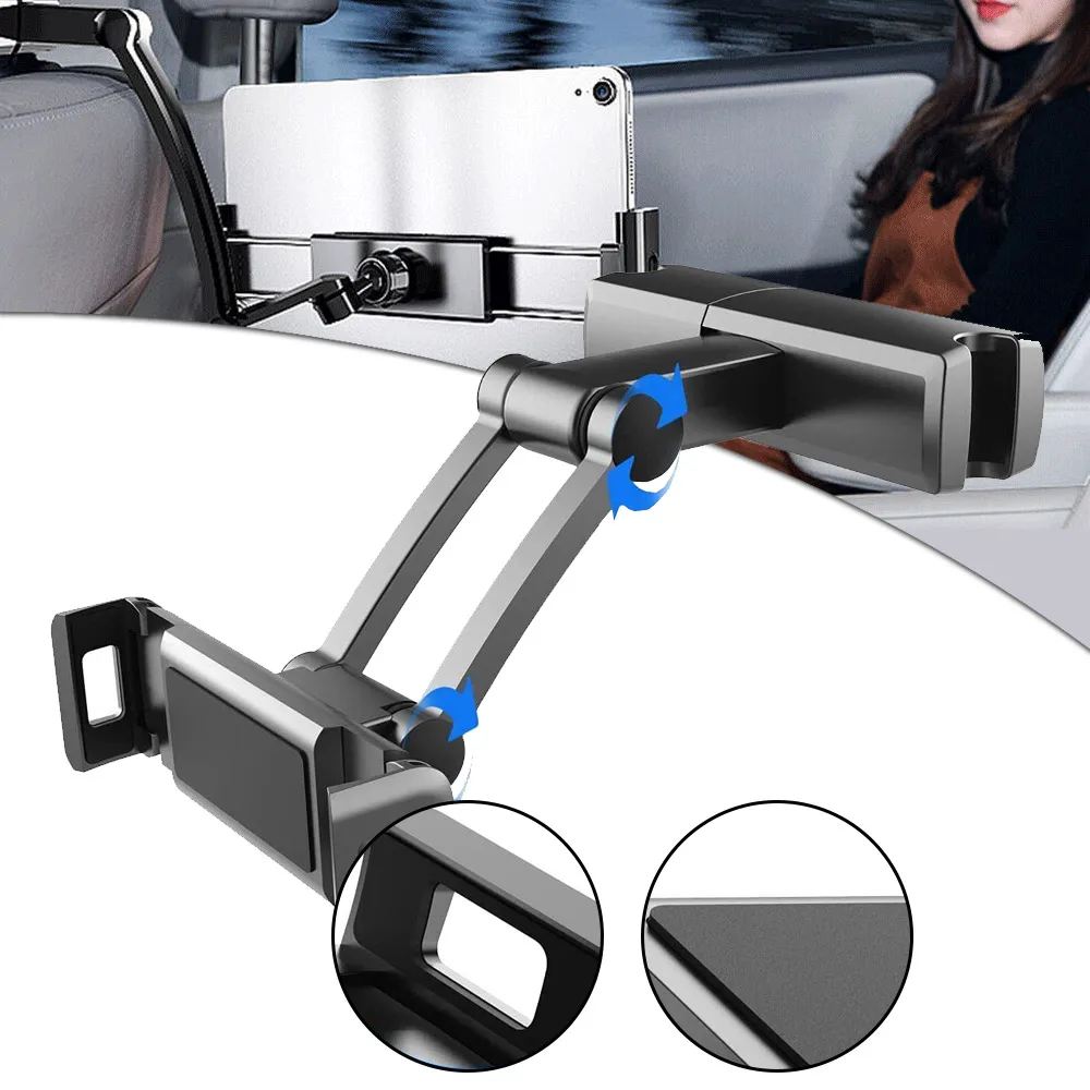 

Collapsible Back Seat Headrest Tablet Phone Car Holder Stand Ajustable Support For Ipad Auto Backseat Mount 4.7-12.3inch
