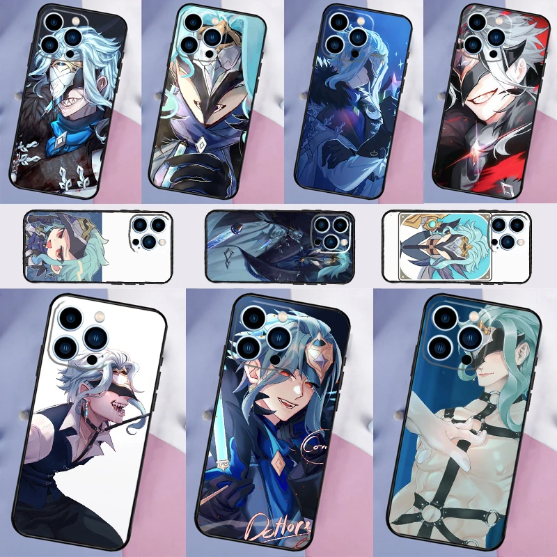 Genshin Impact Dottore Custodia Per Telefono Per Iphone 15 14 12 11 13 Pro Max Mini 7 8 Plus Se 2020 X Xs Max Xr Cover Posteriore
