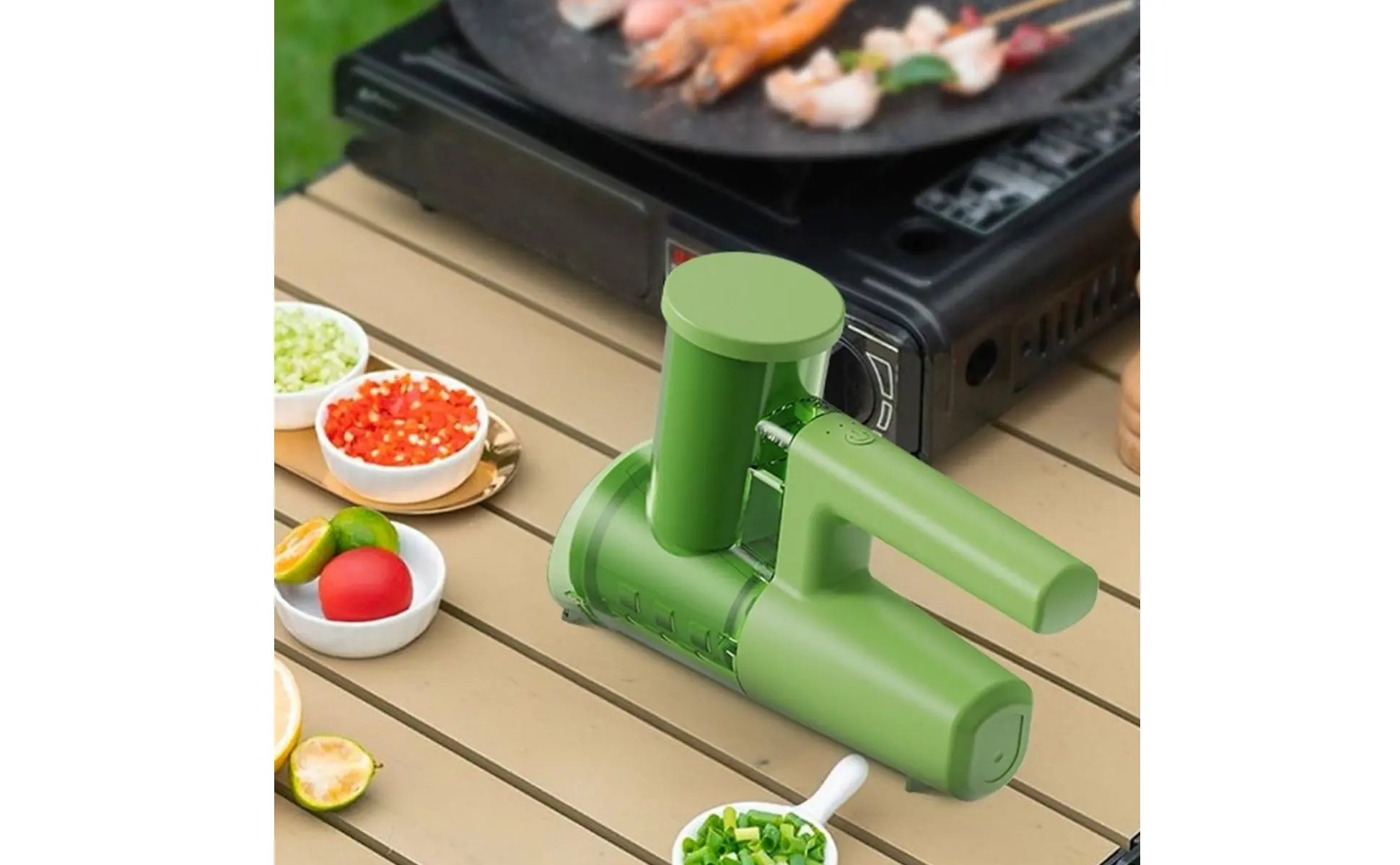 Electric Vegetable Cutter Interchangeable Mini Food Cutter Handheld Vegetable Cutter Single-Press Function for Home Bar Electric Vegetable Cutter Interchangeable Mini Food Cutter Handheld Vegetable Cutter Single-Press Function for Home Bar