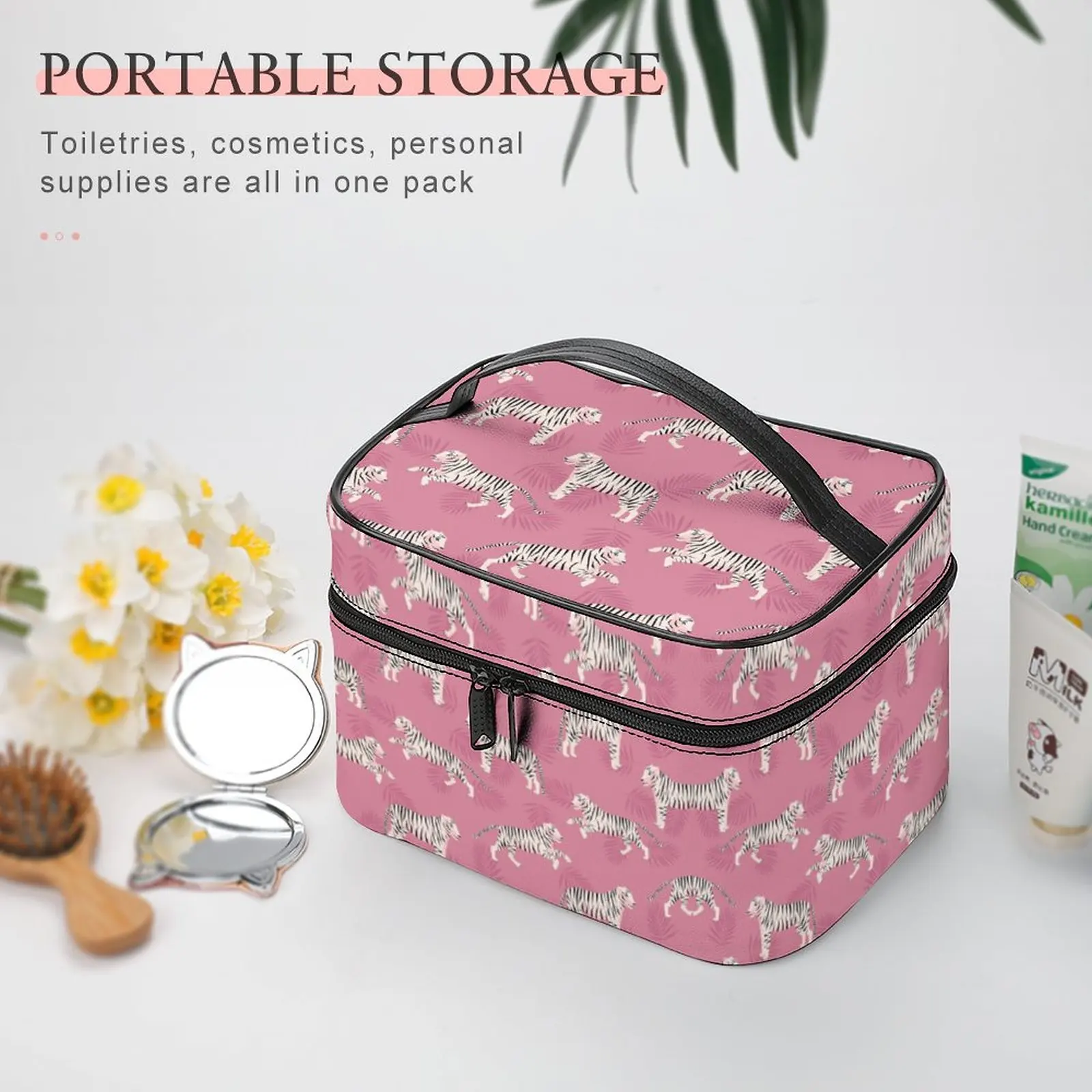 Large-Capacity Travel Cosmetic Bag Toiletrys Makeup Organizer Outdoor Girl Cosmetic Bag Girl Outdoor Waterproof Make Up Case