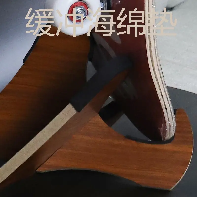 Wooden one second installation skateboard storage rack long board land surfboard load-bearing hanging rack display hook skateboard display rack