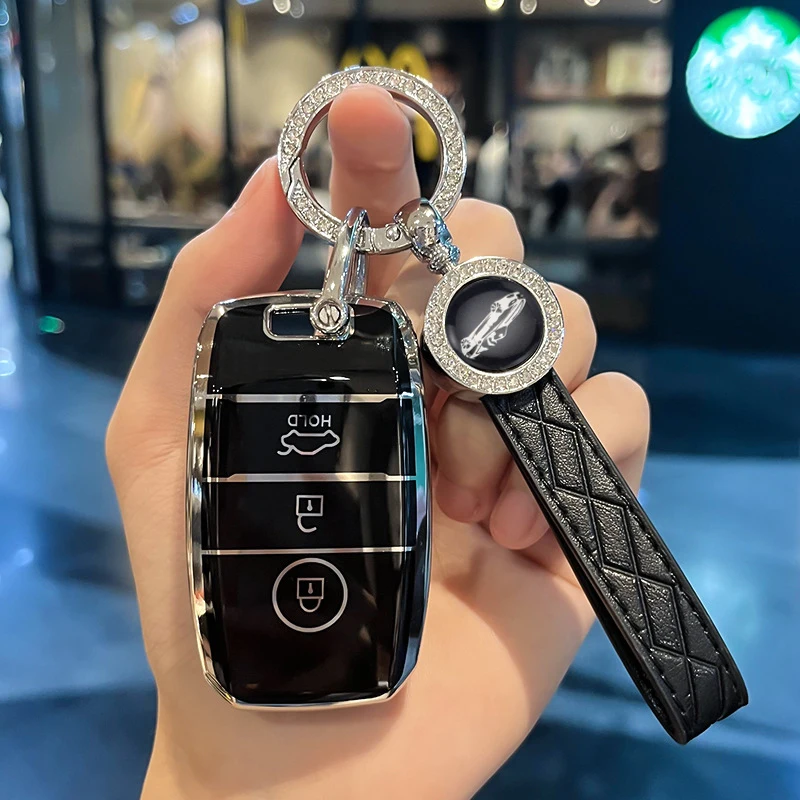 Kia Leather Key Fob Cover Forte Niro Seltos Sorento Soul