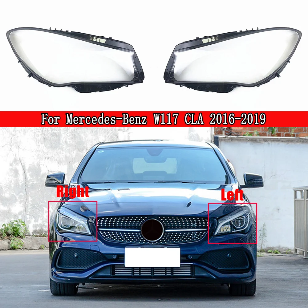 Cristallo Paralume Faro Anteriore Per Mercedes W117 CLA 2017-2019 – Sostituzione Lente Copertura Fanale Lato Sinistro