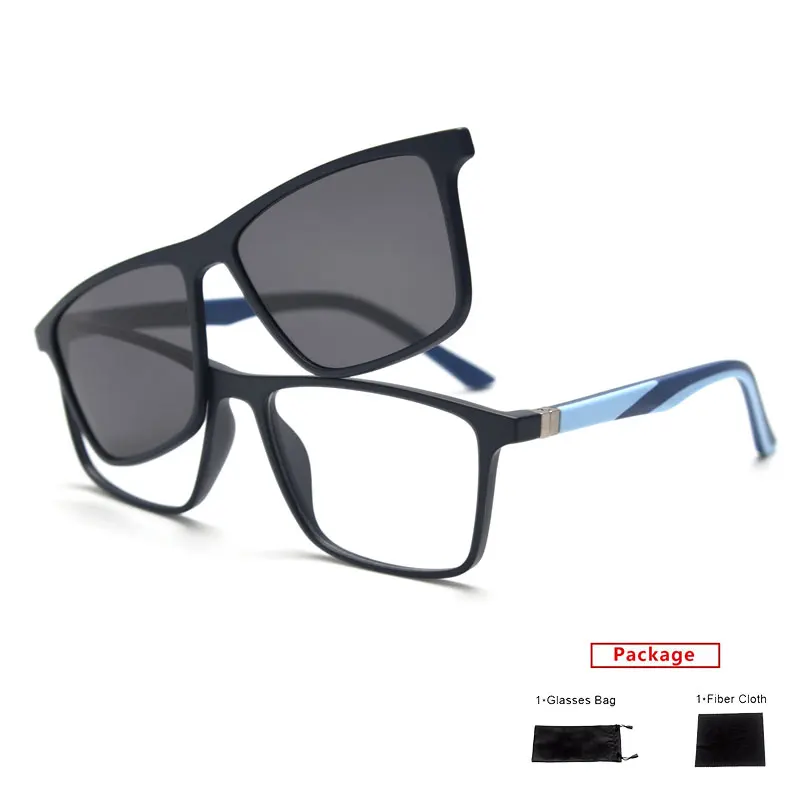 

mimiyou Polarized Square Sunglasses Women Fashion Magnetic Clips Sunglasses Men Unisex Glasses Brand UV400 Eyeglasses Shades