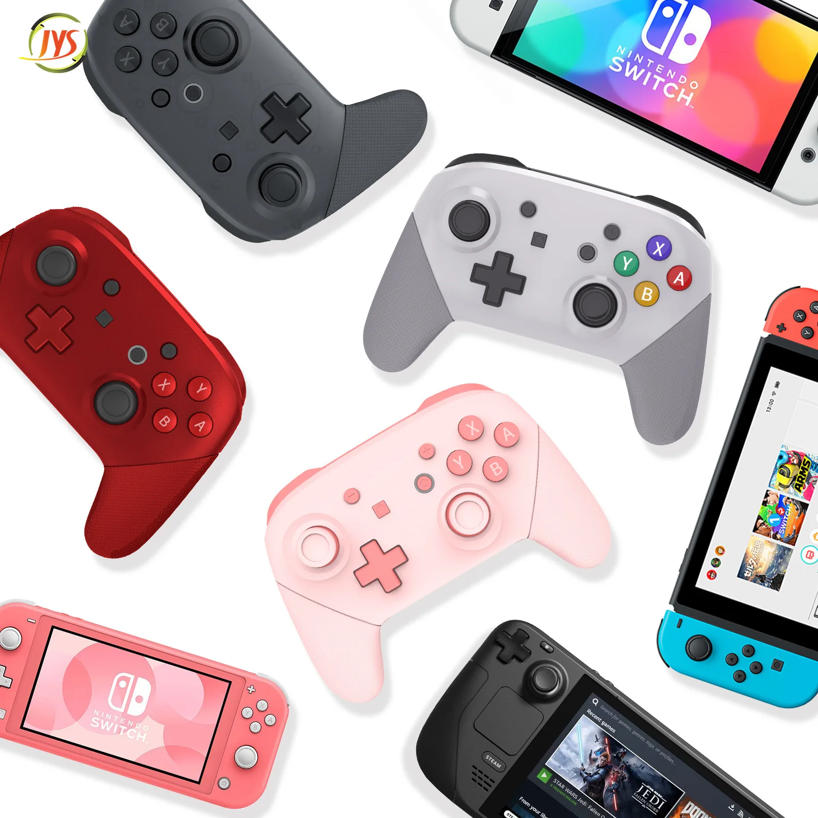 Per Switch Pro Bluetooth Game Controller Gamepad Wireless Per Switch/Lite/Oled/Steam Deck Mini Joystick Gamepad