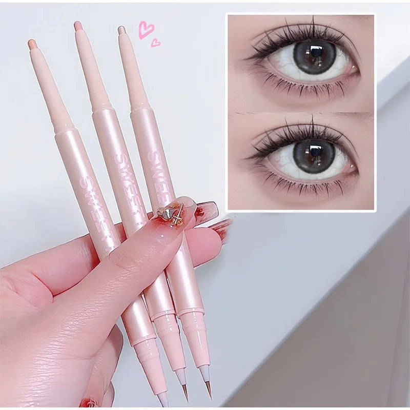 Double Ended Lying Silkworm Pencil Glitter Eyeshadow Enlarge Eyes Lasting Waterproof Matte Eyeshadow Pearlescent Eyeliner Makeup eyeshadow pencil eyeliner pencil eyeshadow eyeliner matte eyeshadow