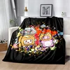 Happy Rocky And Foxy And Boxy Lankybox Soft Plush Blanket,Flannel Blanket Throw Blanket for Living Room Bedroom Bed Sofa Picnic 4