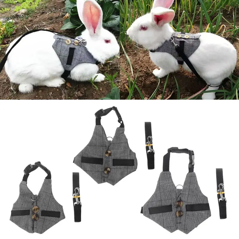 

Lovely Hamster Harness Vest Kit Adjustable Walking Rope Comfortable for Gerbil Ferret Chinchillas Squirrel Small Drop Shipping