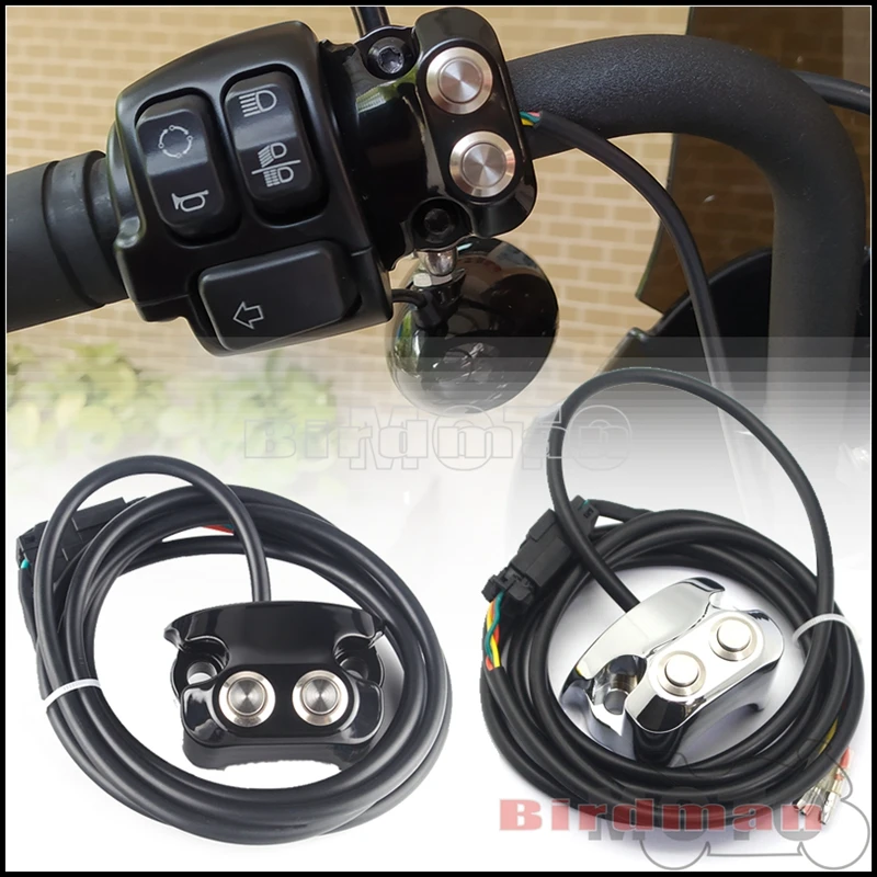 1 Inch Motorcycle Cnc Air Ride Handlebar Switches Controller Fit 25mm