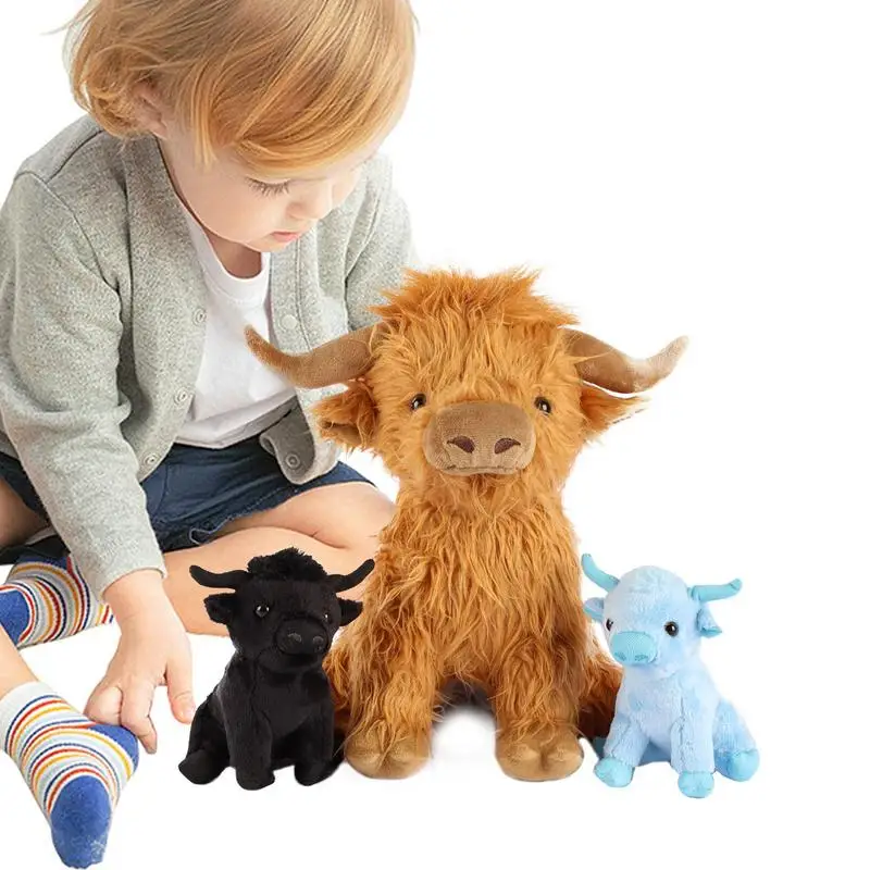 

Имитация высокой коровы плюшевые животные куклы Мягкие игрушки яка плюшевые игрушки симпатичная детская игрушка домашний декор