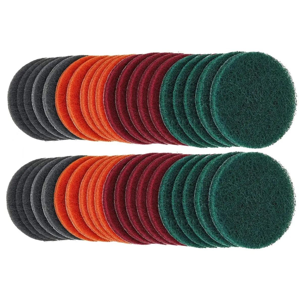 40PCS 3 pollici Scrub Pad K di ripristino fari Spugnetta abrasiva Gancio e anello Pulizia mozzo auto Verniciatura automatica Lucidatura Levigatura  1420