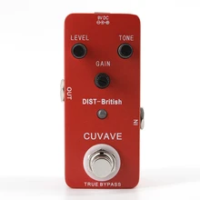 

CUVAVE DIST-British Classic Distortion Guitar Effect Pedal True Bypass Fully Metal Shell Guitar Parts & Accessories