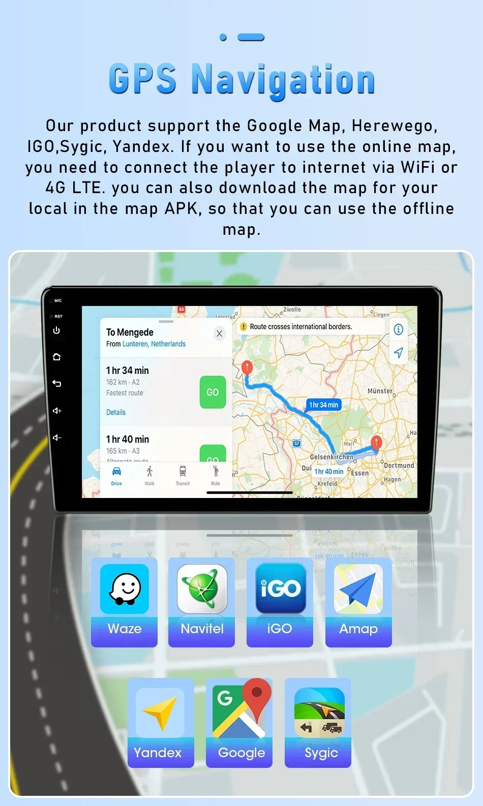 2Din Android Auto Radio Drahtlose CarPlay Android Auto Unterstützung Backup Kamera GPS BT WiFi Für Seat Altea 2004-2015 Toledo 2004-2009 – Detail 13