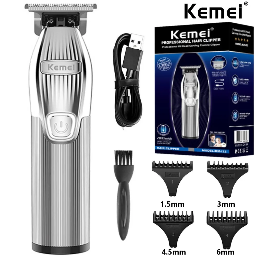 

Kemei-i32 professional corded cordless hairdressing hair clipper rechargeable finishing hair trimmer beard electric machine