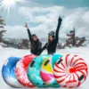 Snow Sledge Inflatable Ski Ring PVC Sledding Tube Thicken Snow Tubing Winter Snow Tube with Handle Skiing Accessories 4