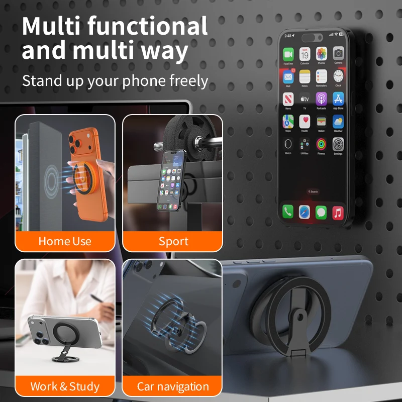 MagSafe Dual-Sided Magnetic Holder for Photography and Portable Phone Stand