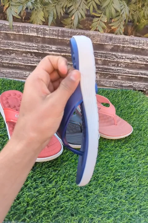 Plastic Massager Flip Flop Slippers for Women – Soft, Waterproof