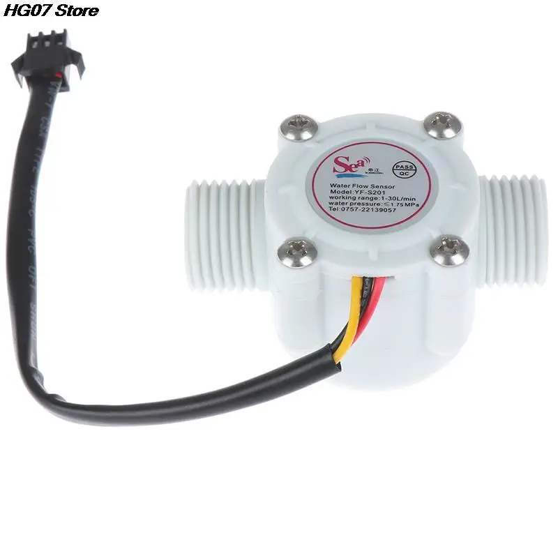 Water Flow Sensor Meter Flowmeter Counter Sensor Control Effect Hall 1-30L/min For Arduino 1/2'' Switch