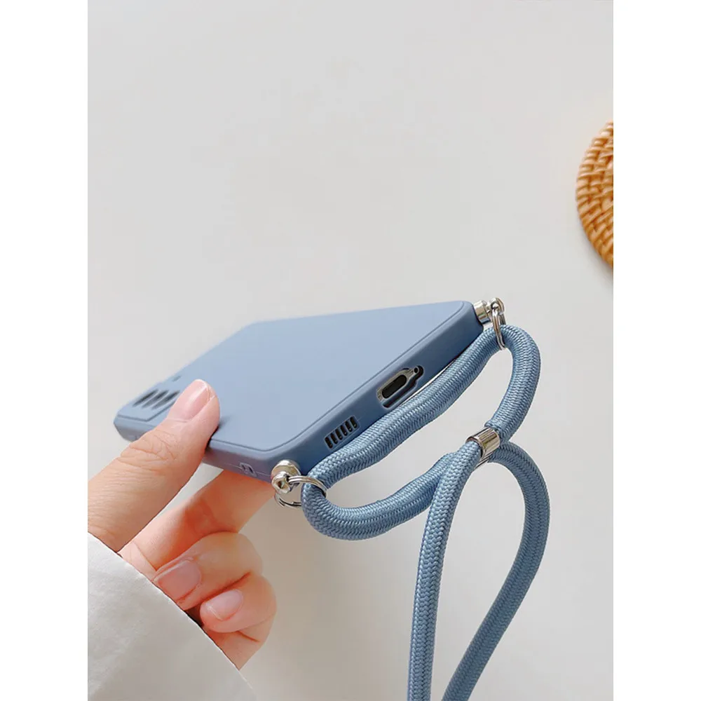 Crossbody Lanyard Soft Silicone Phone Case