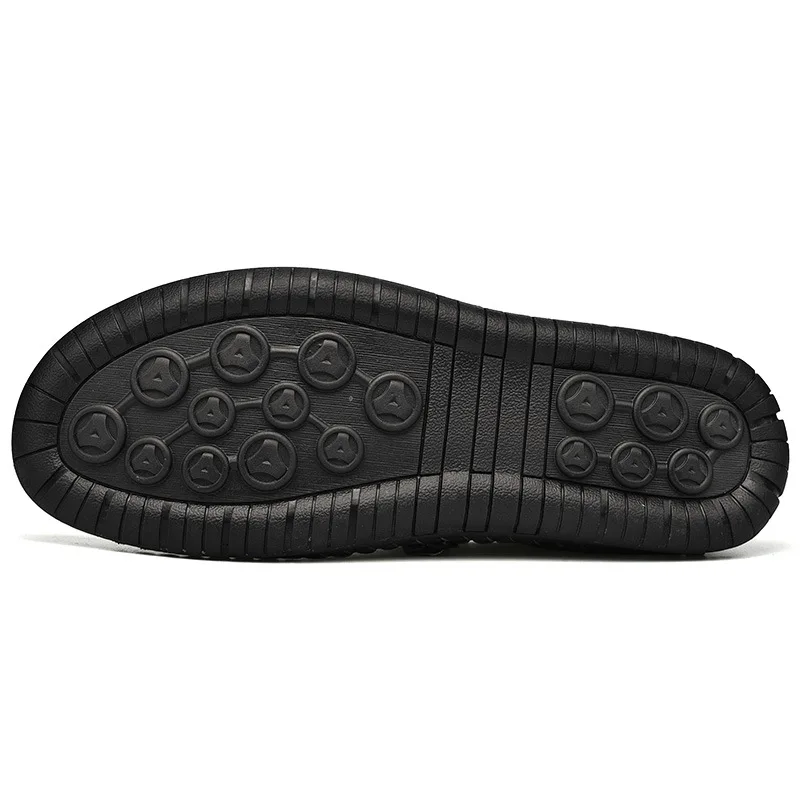 high quality leather casual boat shoes for men low cut handmade comfortable size 41 42  47 48 new 2023 walking shoe black grey
