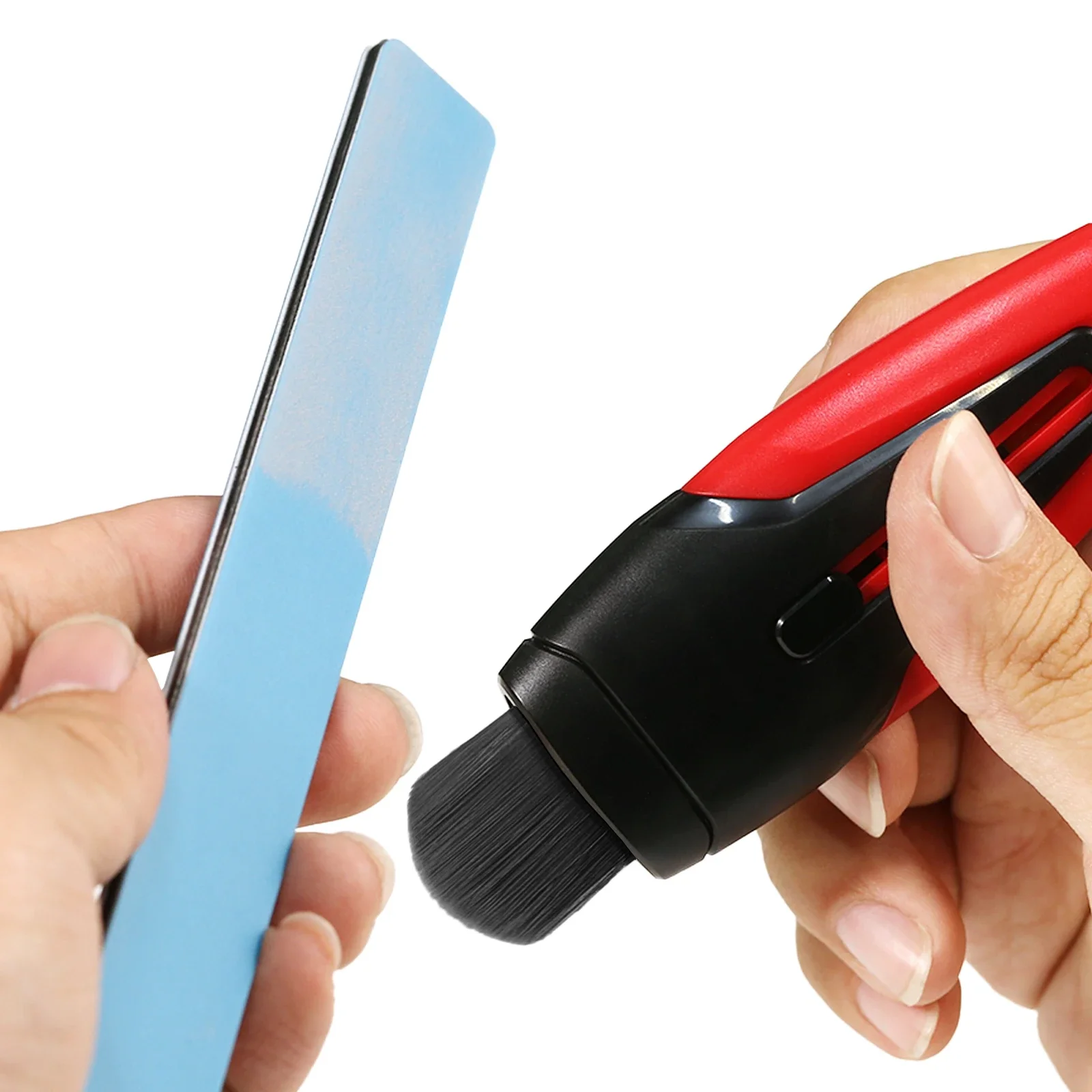 Retractable Double-Tip Dust Brush for Hobby and DIY Projects