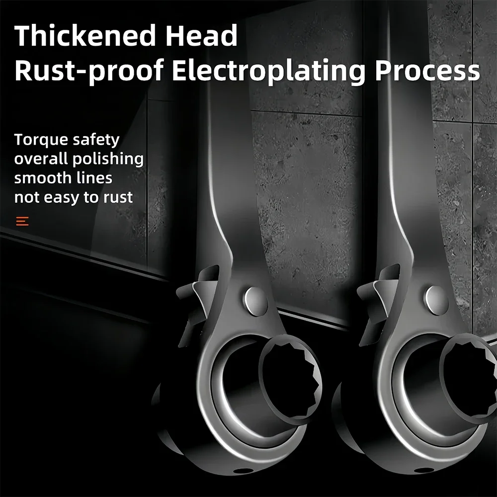 Ratchet Podger Spanner Wrench Quick Release Podger Bar Black Double Ended Socket Ratcheting Podger Scaffold Spud Wrench