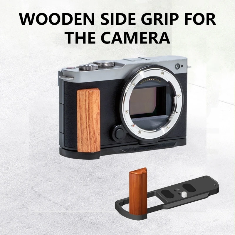 Half Cage Handgrip L Bracket for Arca Tripods Quick Release Plate Mount for DSLR Camera
