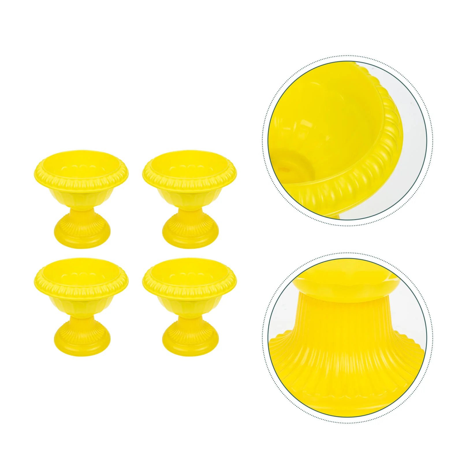 

4pcs Garden Pots Plastic Wedding Decorations Front Door Flowerpots Roman Column Wedding Flower Pots