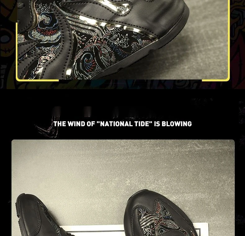 Neue Frühlings- und Herbsttasche Sole Dad Herren INS. Mode Sport Casual Leder Schwarz Schuhe Chaopai Atmungsaktiv_voghion.com