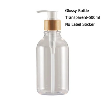1Pcs 500Ml สีขาว Soap Dispenser แชมพูขวดห้องน้ำสบู่ขวดขนาดใหญ่-ความจุโลชั่นกดพลาสติกขวด 10