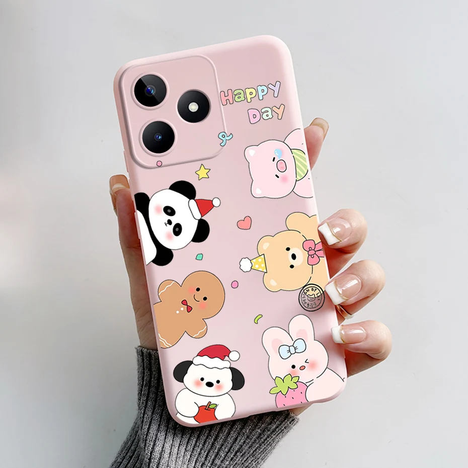 Cute Bear & Frog Silicone Soft Back Cover - Fun Cartoon Case