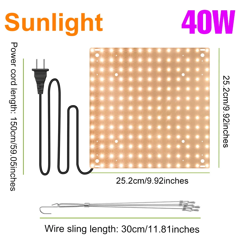 Full Spectrum LED Grow Lights for Indoor Plants and Greenhouses