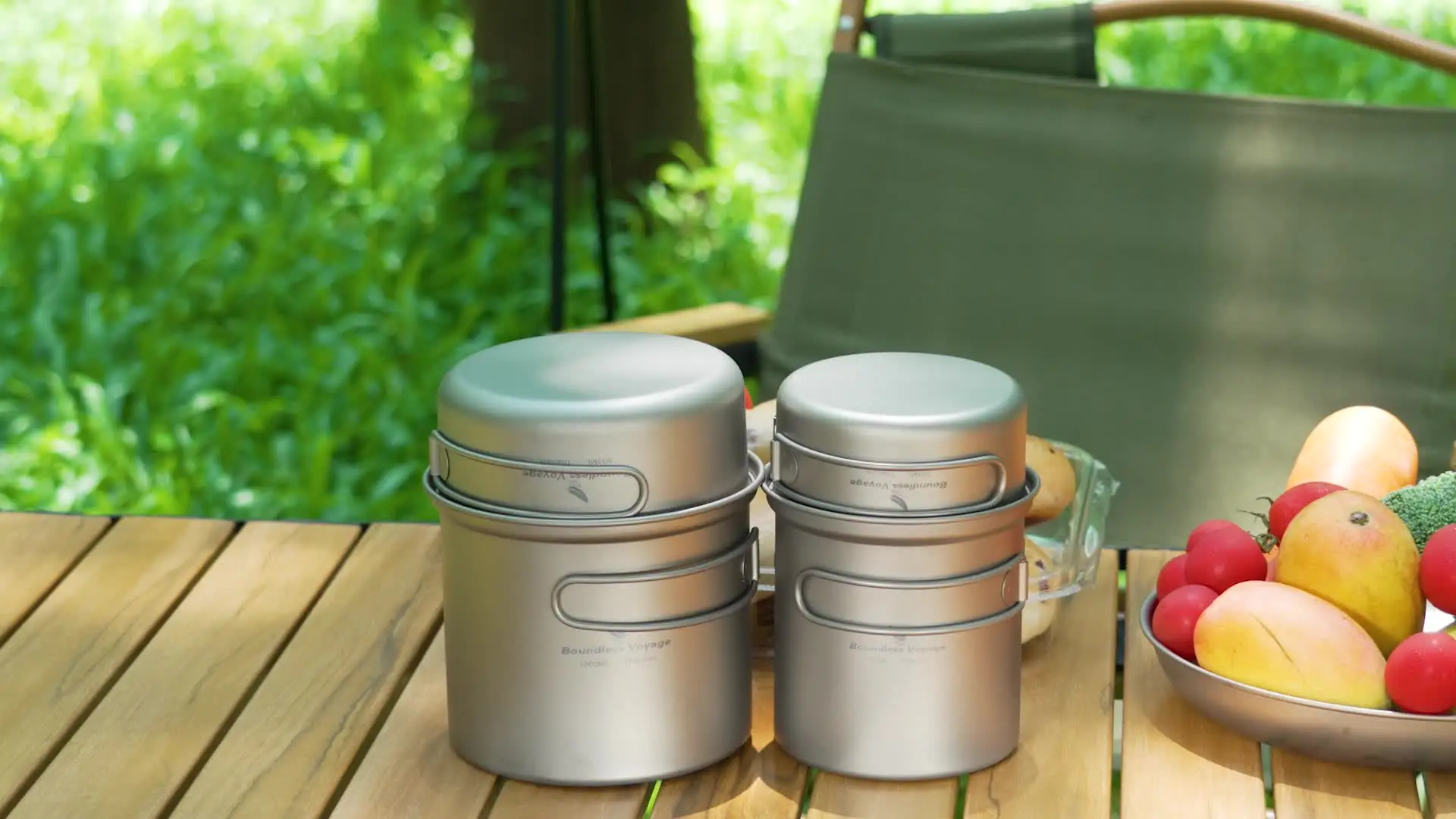 Boundless Voyage Titan Teekanne Set - 380ml Mit 3 Tassen Für Outdoor & Camping