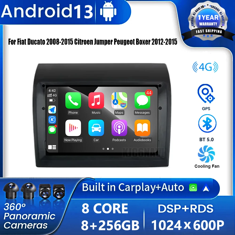 

Android 13 7 Inch Autoradio Car Radio Multimedia BT Player WIFI For Fiat Ducato 2008-2015 Citroen Jumper Peugeot Boxer 2012-2015