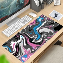 Mousepad xxl tapete de borracha de superfície mause teclado tapete de mesa strata tapete de rato líquido almofada do rato gamer grande tapete do rato
