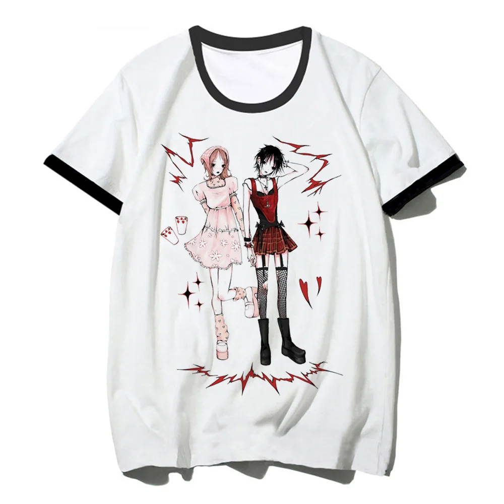 

Nana t-shirts women anime Y2K harajuku Tee girl 2000s designer manga clothing